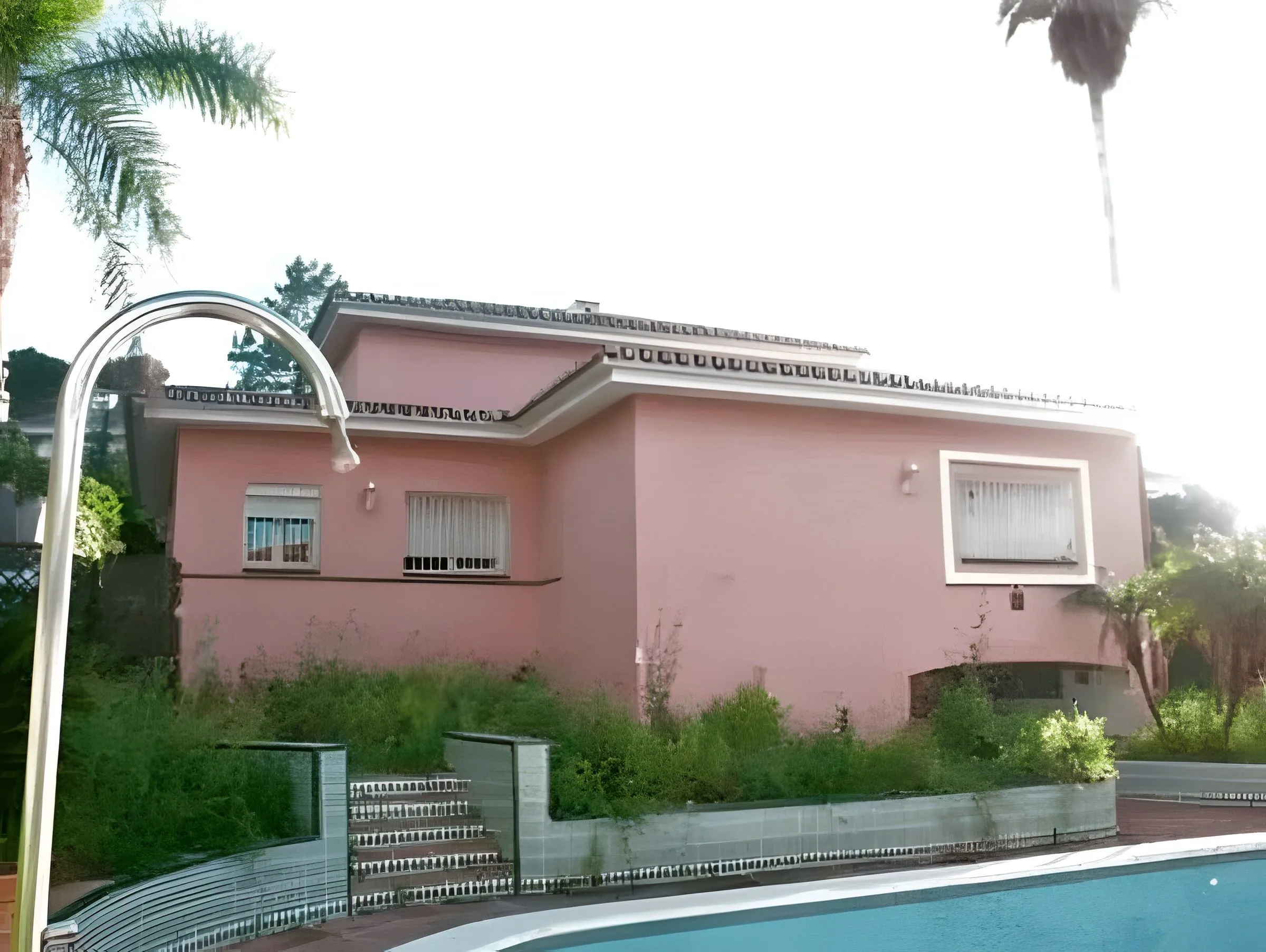 Antes: Casa y piscina